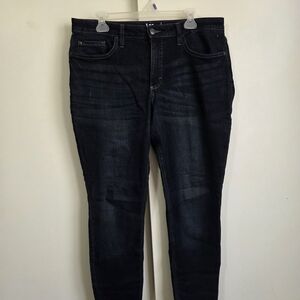 Womens LEE RIDER Dark Blue Jeans